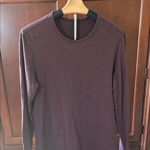 lululemon athletica Long Sleeve Tee in Dark Purple